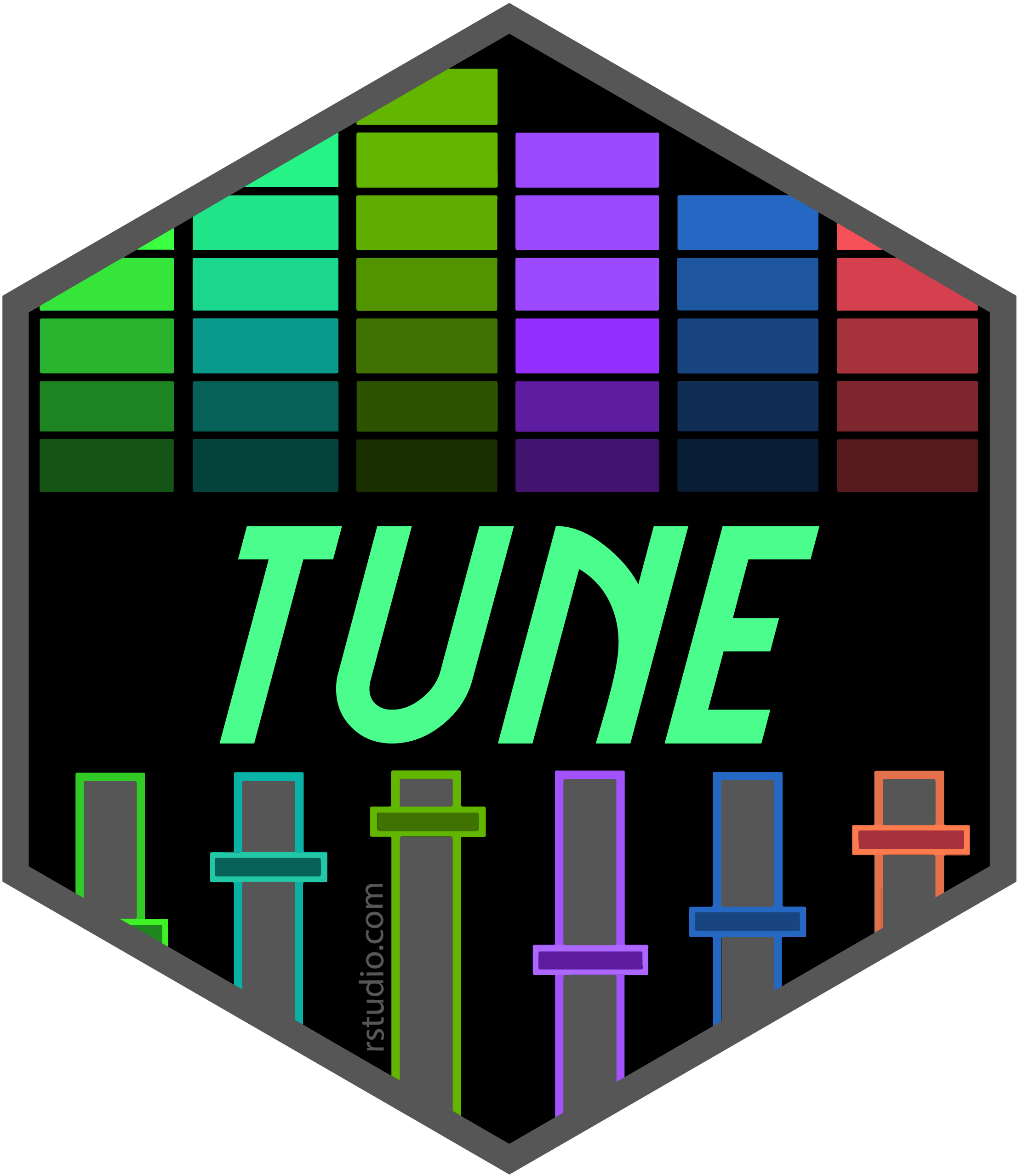 tune hex sticker